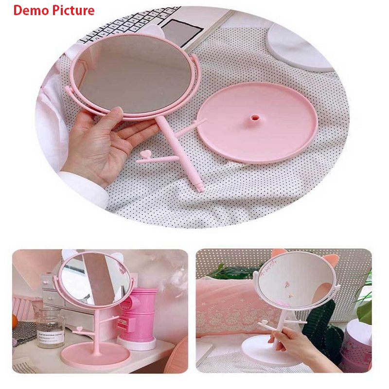 Folding Desktop Makeup Mirror - Pink (20190)