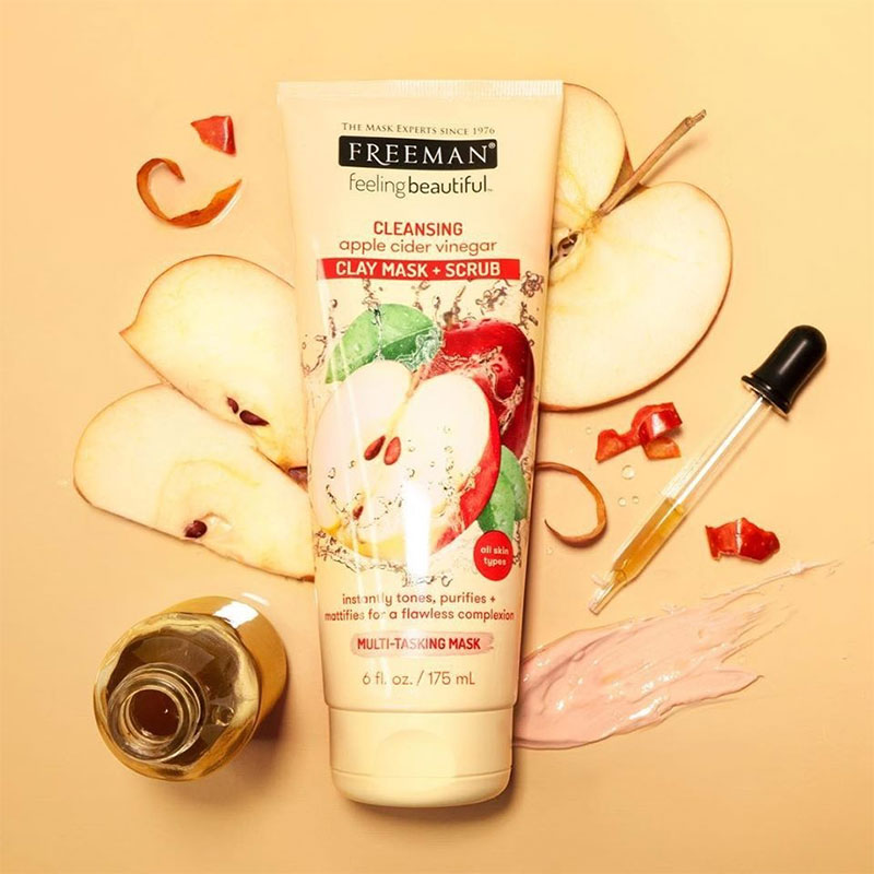 Freeman Cleansing Apple Cider Vinegar Clay Mask + Scrub 175ml
