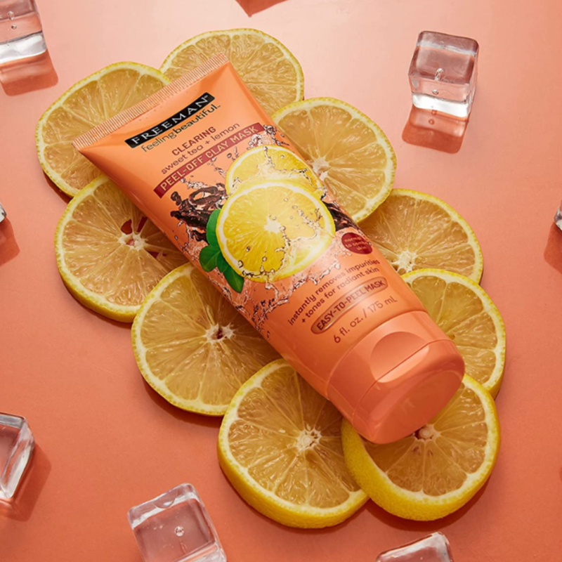 Freeman Clearing Sweet Tea & Lemon Peel Off Clay Mask 175ml