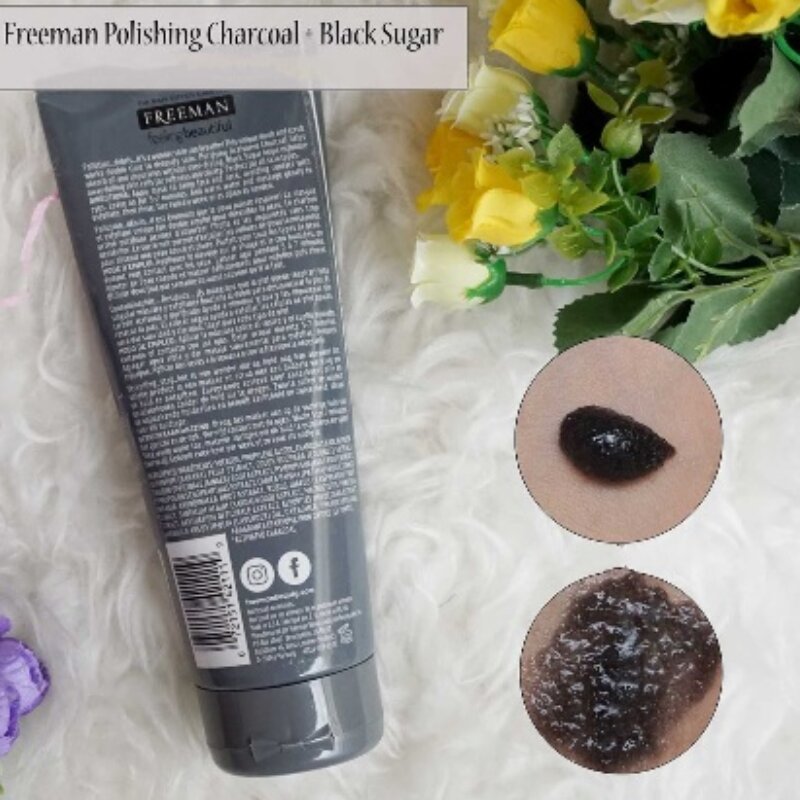 Freeman Polishing Charcoal Black Sugar Gel Mask Facial Scrub 175ml