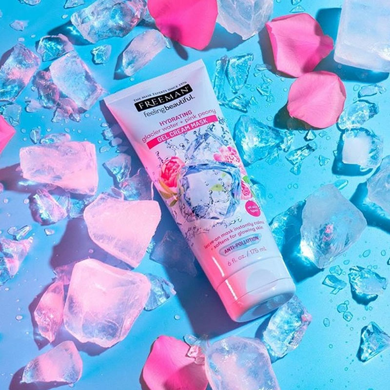 Freeman Hydrating Glacier Water + Pink Peony Gel Cream Mask 175ml