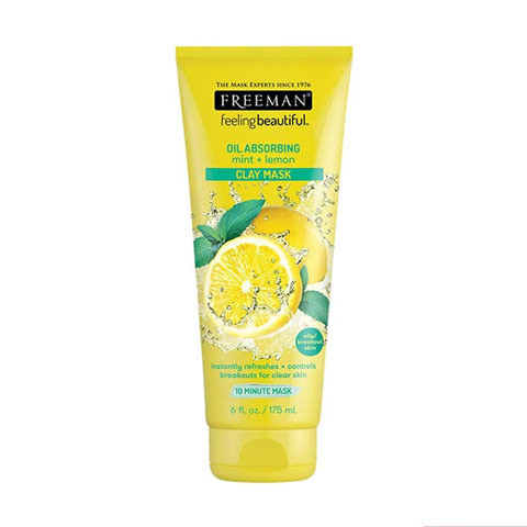 Freeman Oil Absorbing Mint + Lemon Clay Mask 175ml