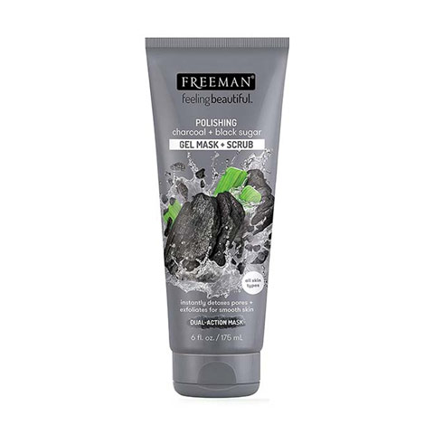 Freeman Polishing Charcoal Black Sugar Gel Mask Facial Scrub 175ml