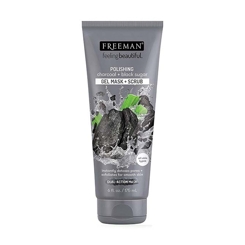 Freeman Polishing Charcoal Black Sugar Gel Mask Facial Scrub 175ml