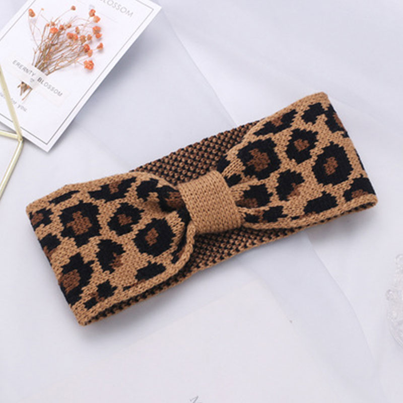 French Retro Leopard Print 2 Way Headband (301005)