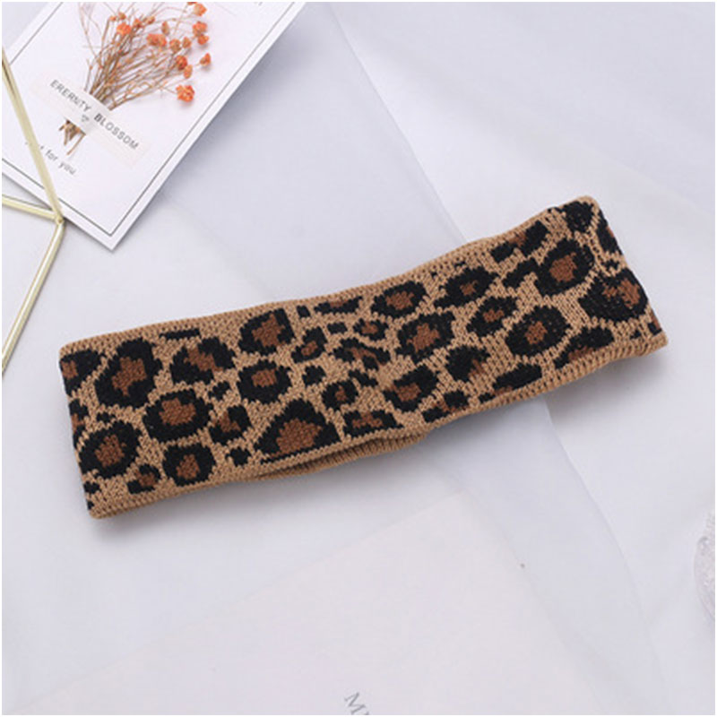 French Retro Leopard Print 2 Way Headband (301005)