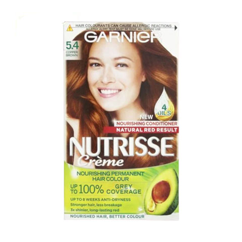Garnier Nutrisse Creme Nourishing Permanent Hair Colour - 5.4 Copper Brown