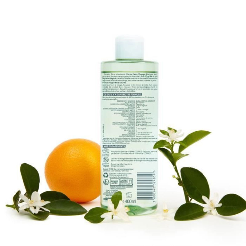 Garnier Organic Brightening Orange Blossom Micellar Water 400ml