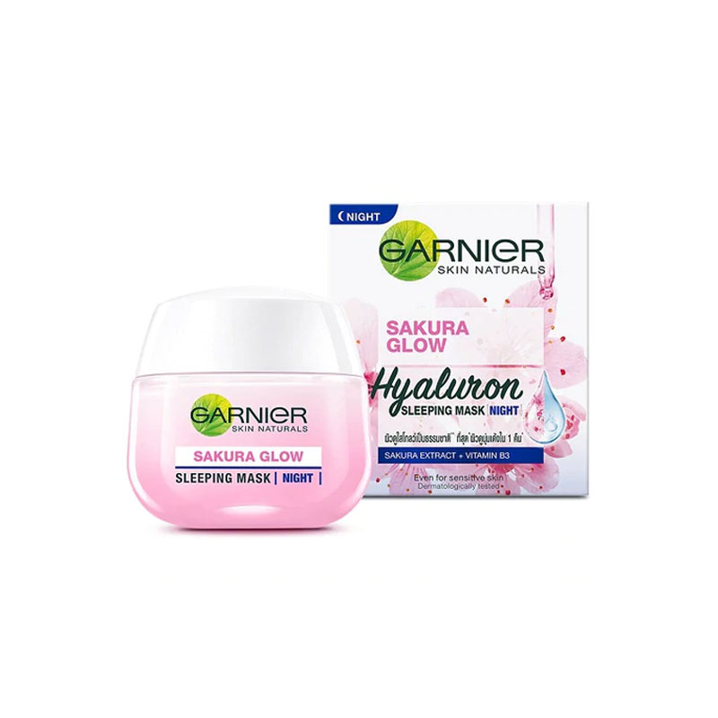Garnier Sakura Glow Hyaluron Sleeping Mask Night Cream 50ml