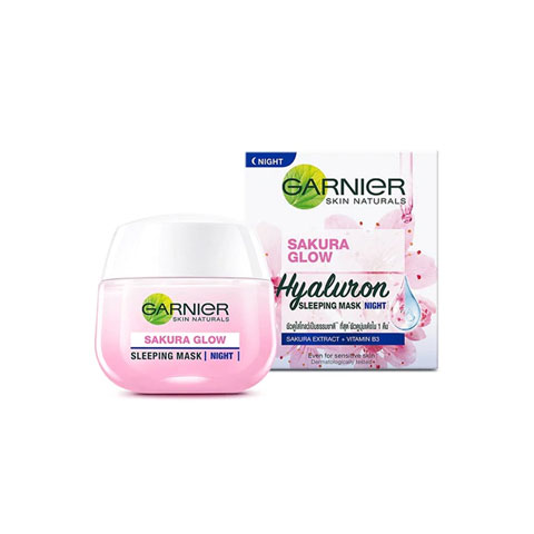 Garnier Sakura Glow Hyaluron Sleeping Mask Night Cream 50ml