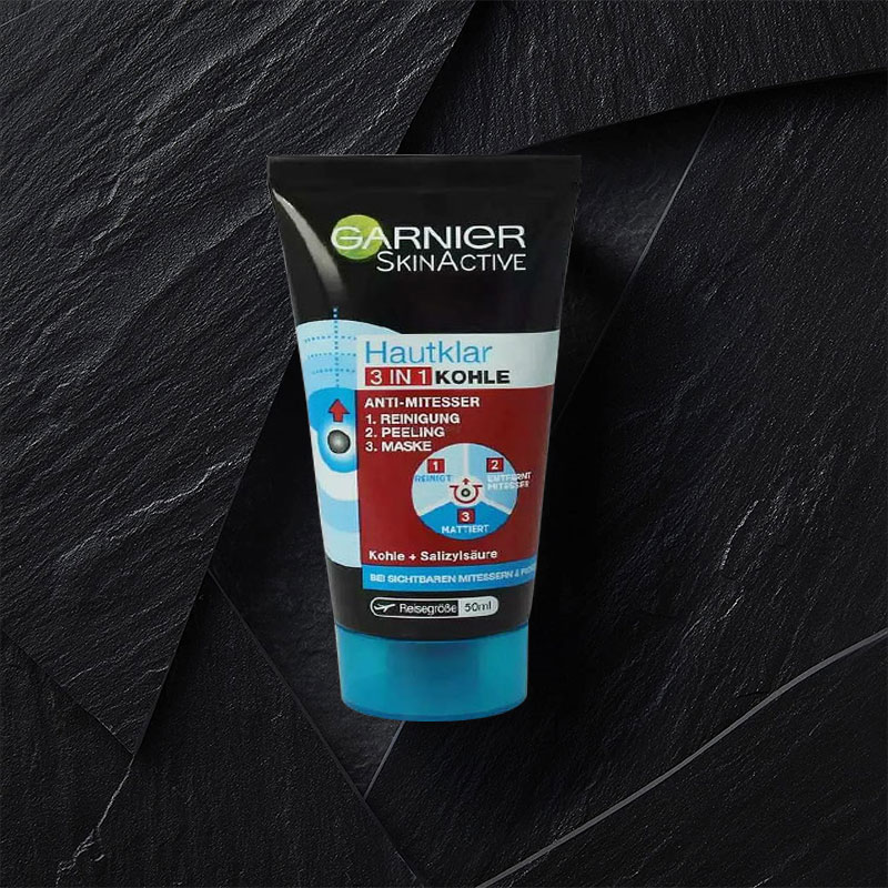 Garnier Skin Active Hautklar 3in1 Anti-Blackheads Cleansing + peeling + mask 50ml