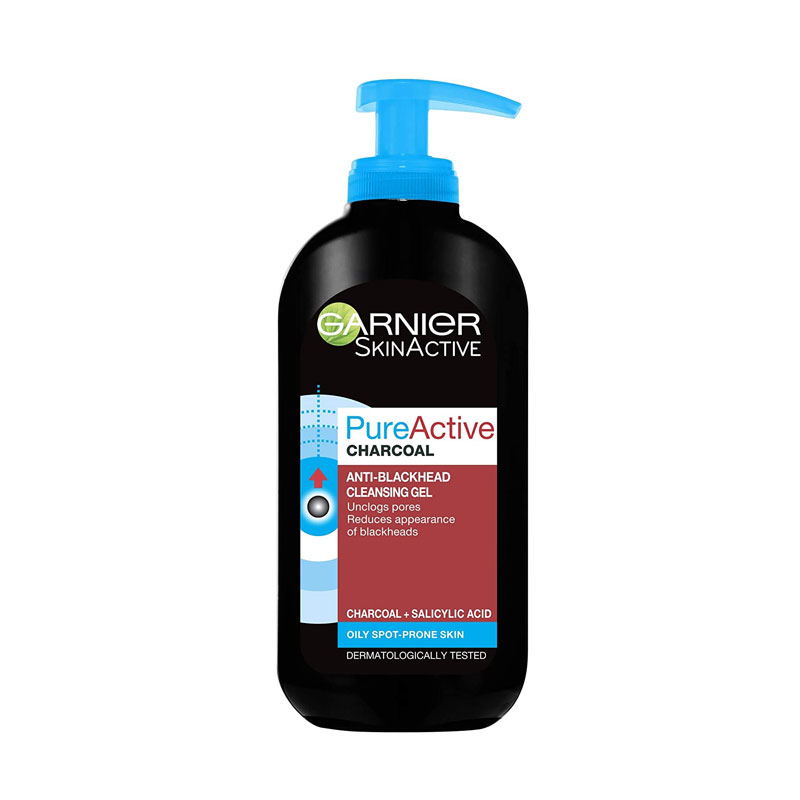 Garnier Skin Active Pure Active Charcoal Anti Blackhead Cleansing Gel 200ml