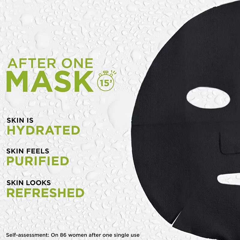 Garnier Skin Active Pure Charcoal Black Tissue Mask 28g