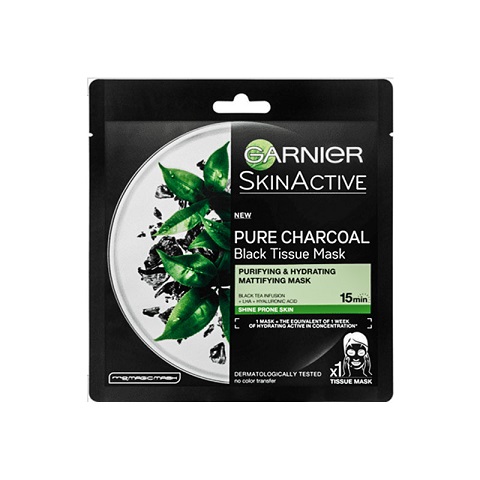 Garnier Skin Active Pure Charcoal Black Tissue Mask 28g