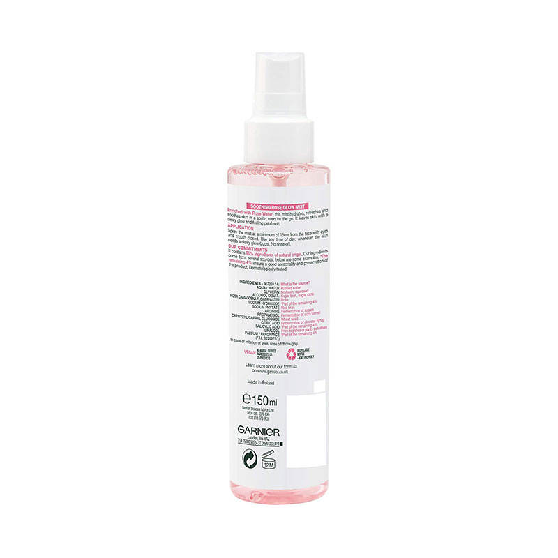Garnier Skin Active Rose Soothing Glow Mist 150ml