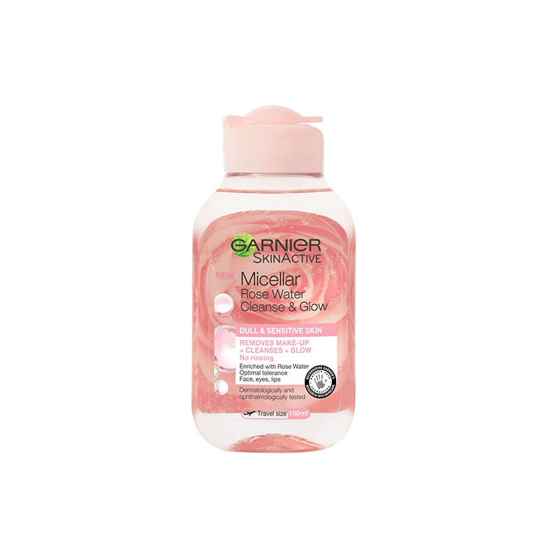 Garnier SkinActive Micellar Rose Water Cleanse & Glow For Dull & Sensitive Skin 100ml