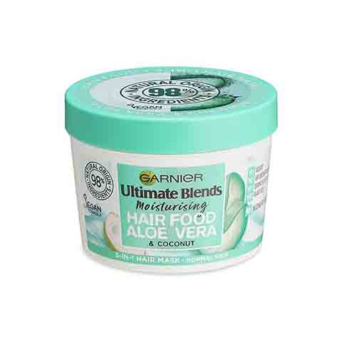 Garnier Ultimate Blends Moisturising Hair Food Aloe Vera & Coconut 3 In 1 Normal Hair Mask 390ml