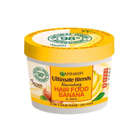 Garnier Ultimate Blends Nourishing Hair Food Banana & Shea 3 in1 Dry Hair Mask 390ml