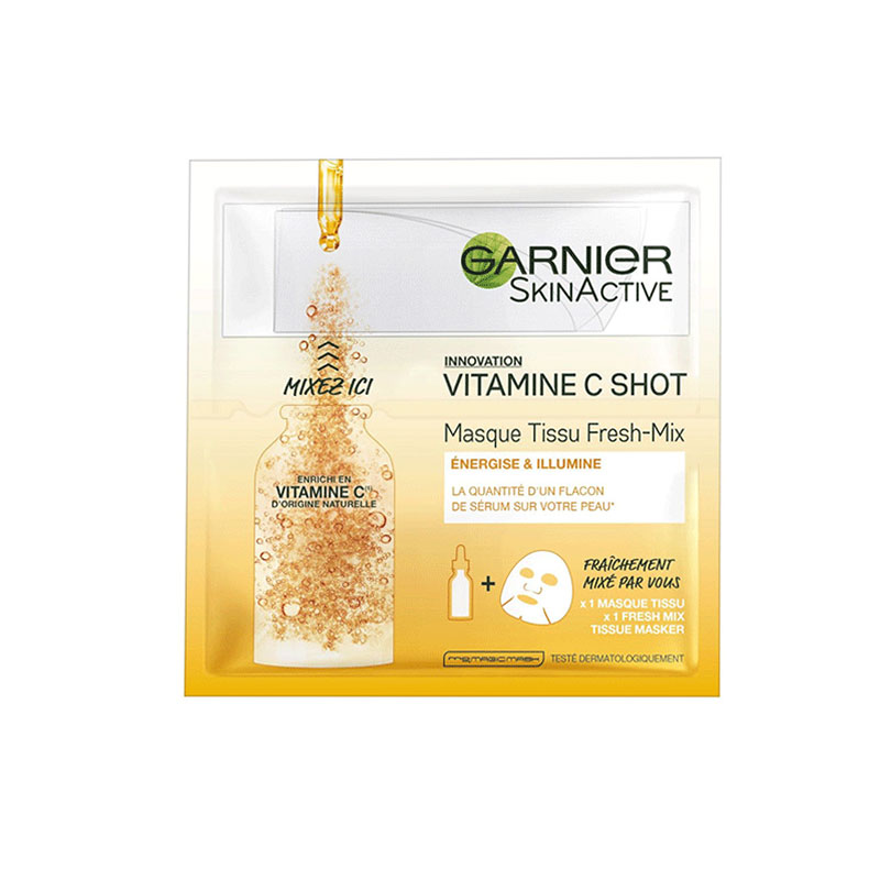 Garnier Vitamin C Shot Energise & Illumine Fresh-Mix Tissue Mask 33g