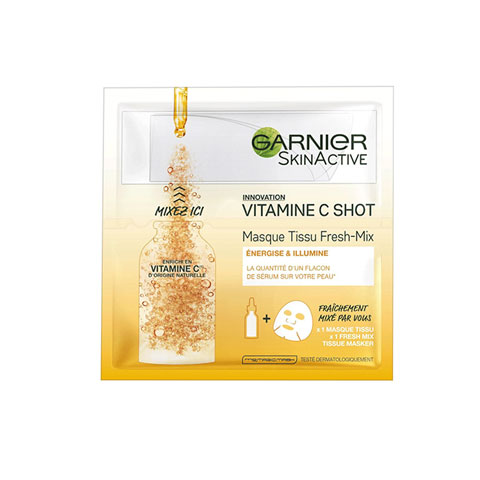 Garnier Vitamin C Shot Energise & Illumine Fresh-Mix Tissue Mask 33g