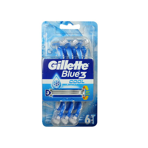 Gillette Blue3 Cool Men's Disposable Razor - 6 razor