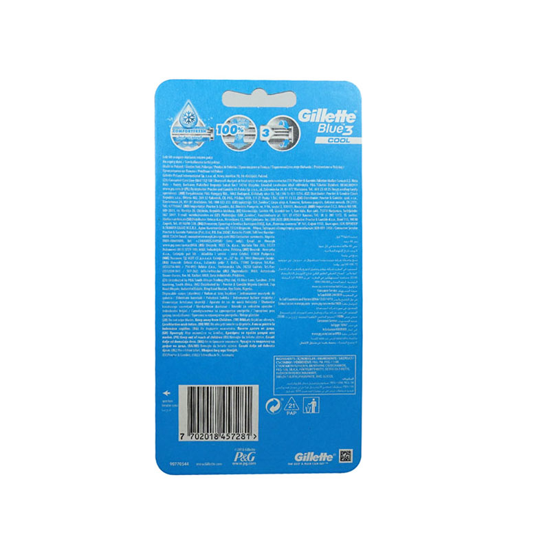 Gillette Blue3 Cool Disposable 6 Razor