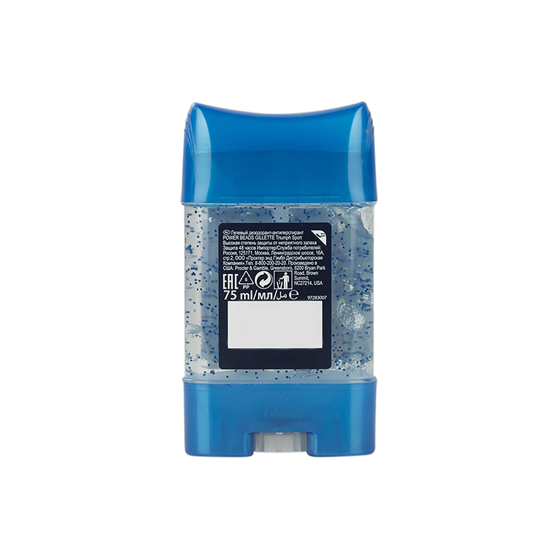 Gillette High Performance Sport Triumph Power Beads Antiperspirant Clear Gel 75ml