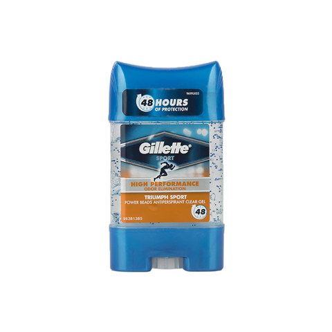 Gillette High Performance Sport Triumph Power Beads Antiperspirant Clear Gel 75ml