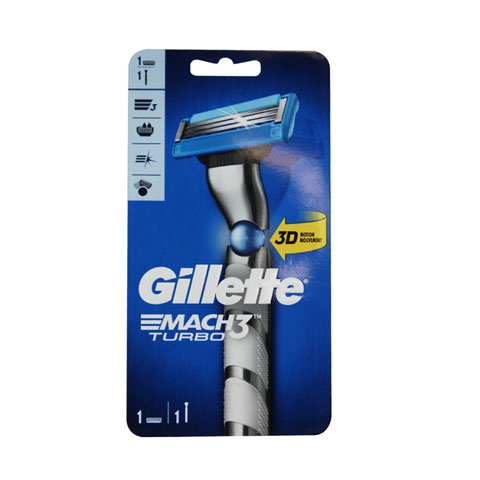 Gillette Mach 3 Turbo 3d Motion Razor Blade (4441)