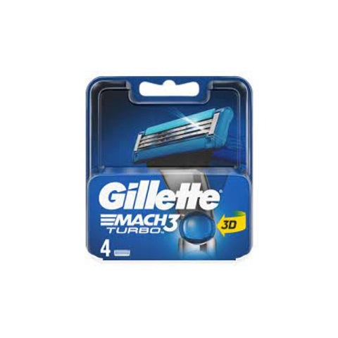 Gillette Mach3 Turbo Cartridges - 4 Blades