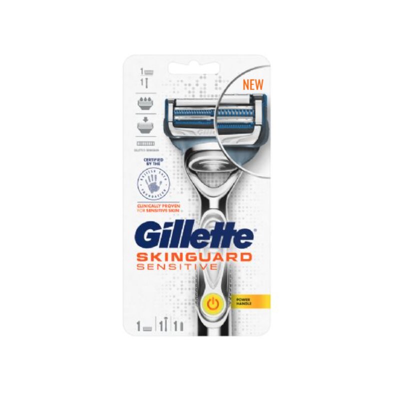 Gillette Skinguard Sensitive Powered Razor Pack For Men (6525)