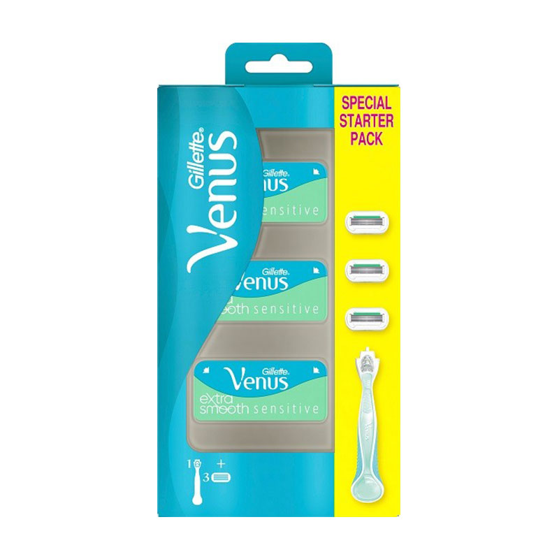 Gillette Venus Sensitive Extra Smooth Special Starter Pack For Women (9281)