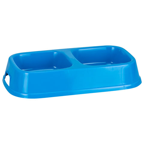 Good Boy Double Diner Dog Bowl - Blue (3047)