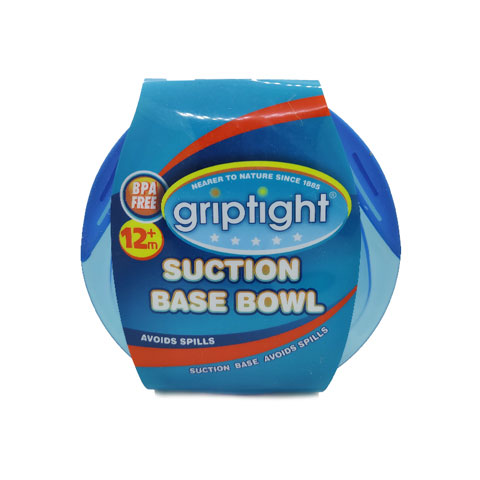 Griptight Baby Suction Base Bowl 12m+ - Blue