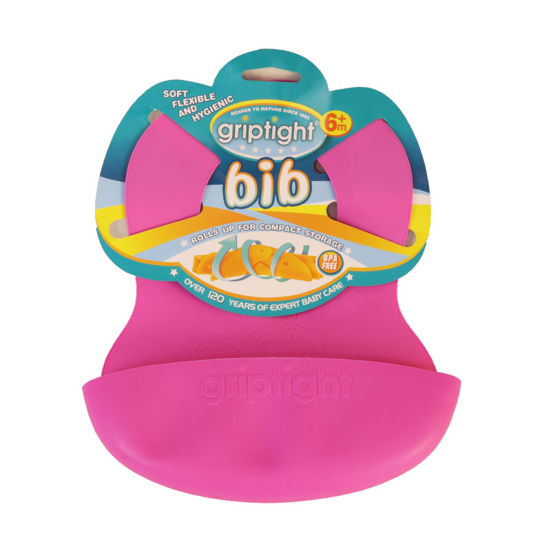 Griptight Bib 6m+ - Pink