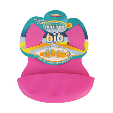 Griptight Bib 6m+ - Pink
