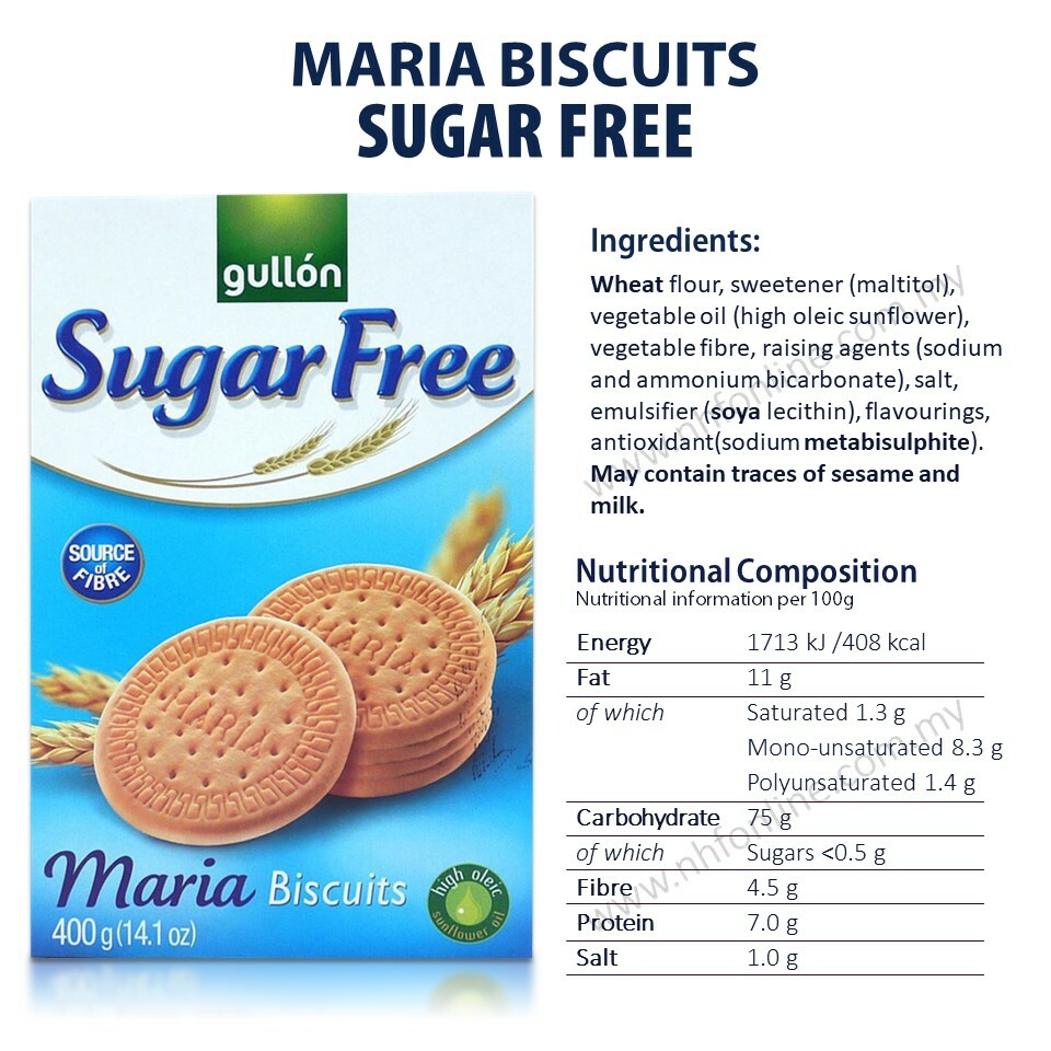 Gullon Maria Sugar Free Biscuits 400g