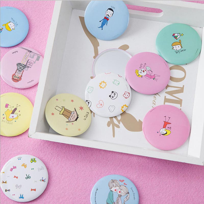 Happy Smile Hand Pocket Mirror - 1pc (301111)