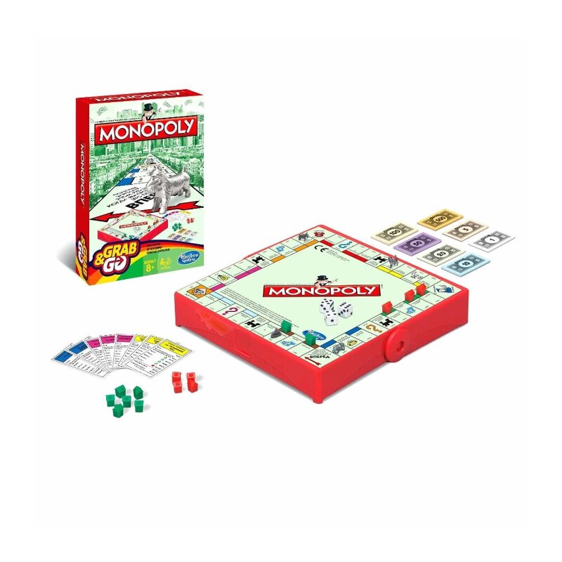 Hasbro Juego Monopoly Grab & Go Juego 