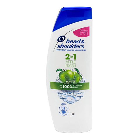 Head and Shoulders Apple Fresh 2 in 1 Anti-Dandruff Shampoo & Conditioner 450ml