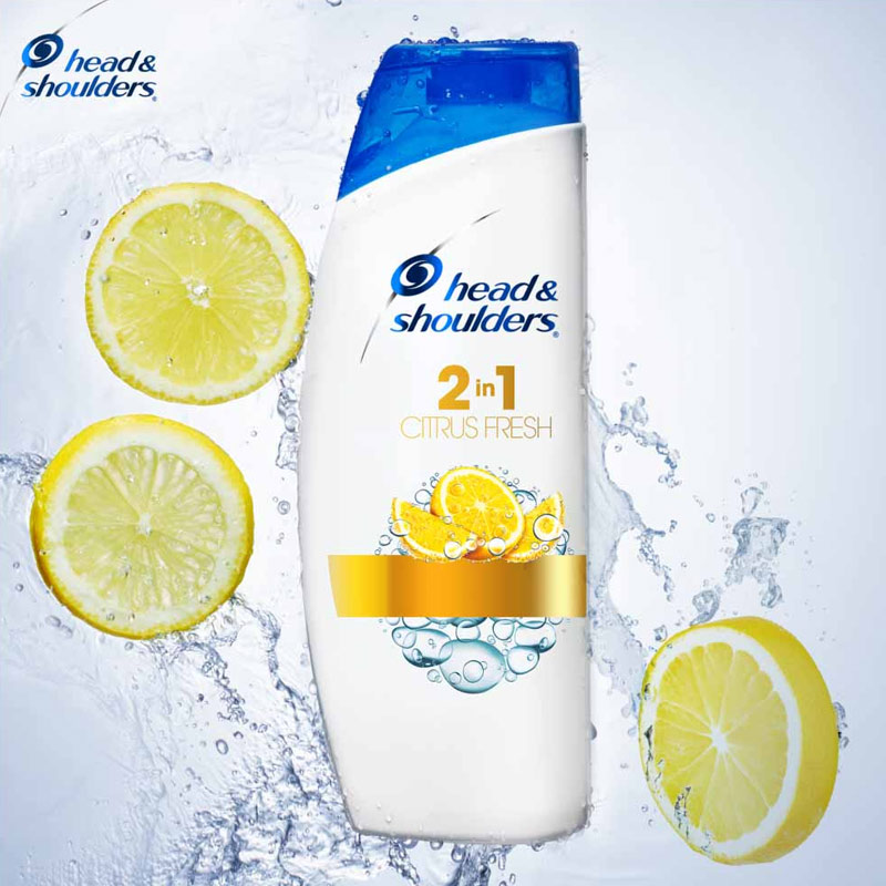 Head & Shoulders 2 In 1 Citrus Fresh Anti-Dandruff Shampoo & Conditioner 750ml