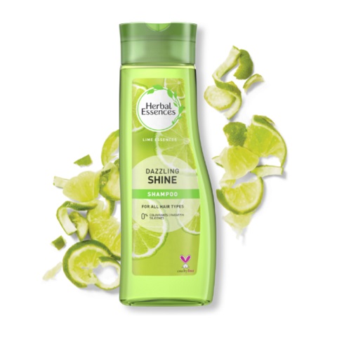 Herbal Essences Dazzling Shine Shampoo With Lime Essences For All Hair Types 400ml
