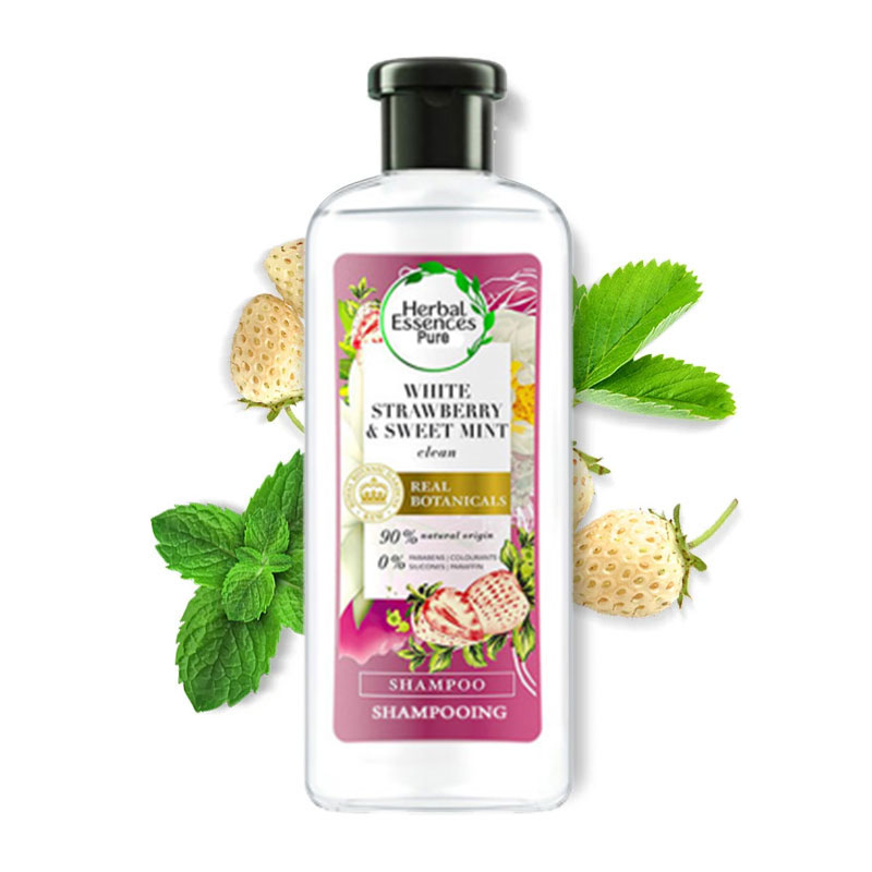 Herbal Essences Pure Clean White Strawberry & Sweet Mint Shampoo 250ml