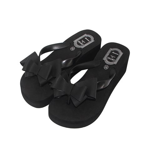 Ladies High-Heeled Bow Sandals