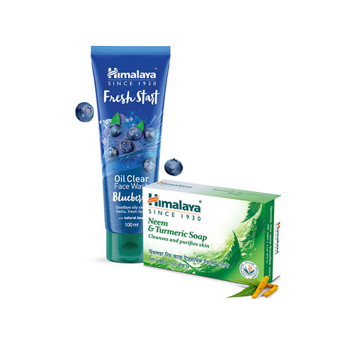 Himalaya Fresh Start Blueberry 100ml Get Himalaya Neem Soap 75gm Free