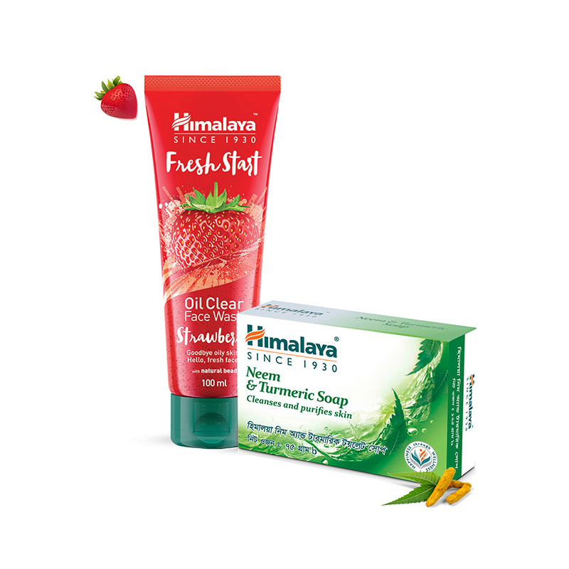 Himalaya Fresh Start Strawberry 100ml Get Himalaya Neem Soap 75g Free