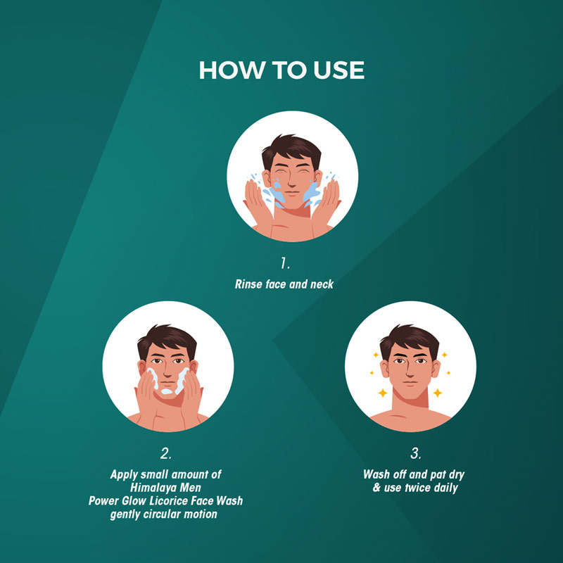 Himalaya Men Power Glow Licorice Face Wash 50ml