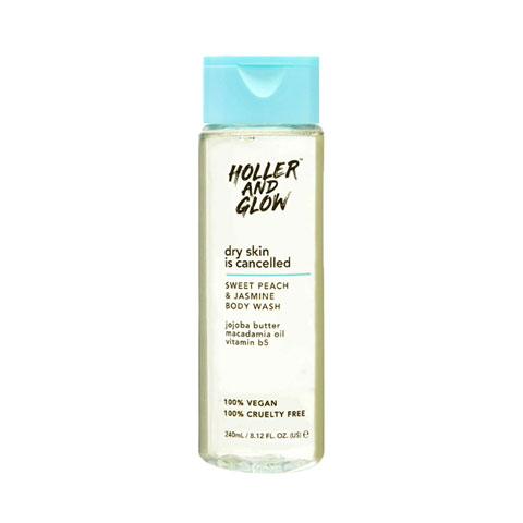 Holler And Glow Sweet Peach & Jasmine Body Wash 240ml