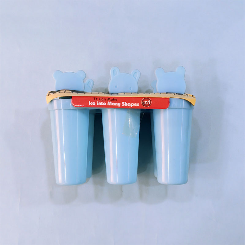 Homemade Bear Popsicle Ice Cream Stick - Round Shape Blue