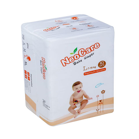 NeoCare Premium Quality Baby Diaper L Size (7-18kg) 10pcs